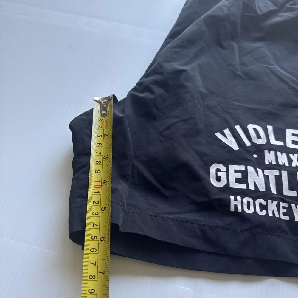 Violent Gentlemen Hockey Club Men’s Swim Trunks Size 34 Black Recycled Nylon